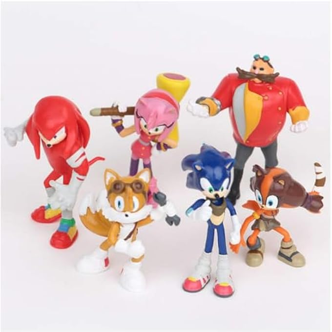 STRBOXONG 6PCS/SET SONIC FIGURES HEDGEHOG TOYS PVC TOY SONIC SHADOW TAILS CHARACTERS FIGURE TOYS FOR CHILDREN ANIMALS TOYS SET 6-8CM - Image 3